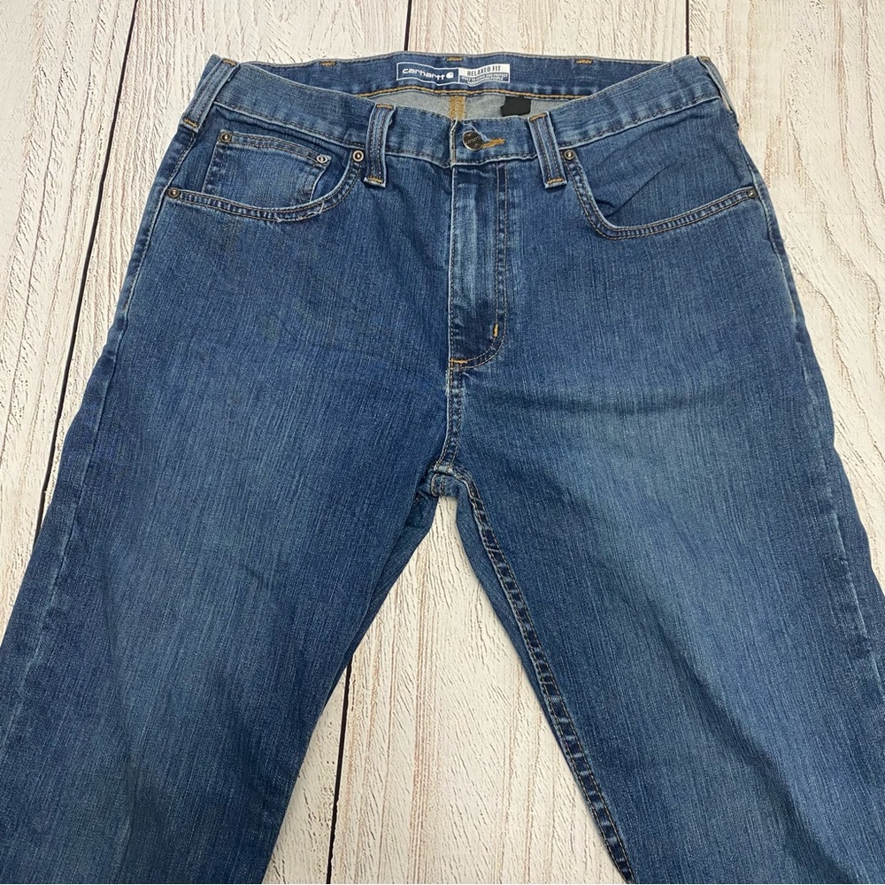 Carhartt Rugged Flex Relaxed Fit Men's Blue Jeans 32x32